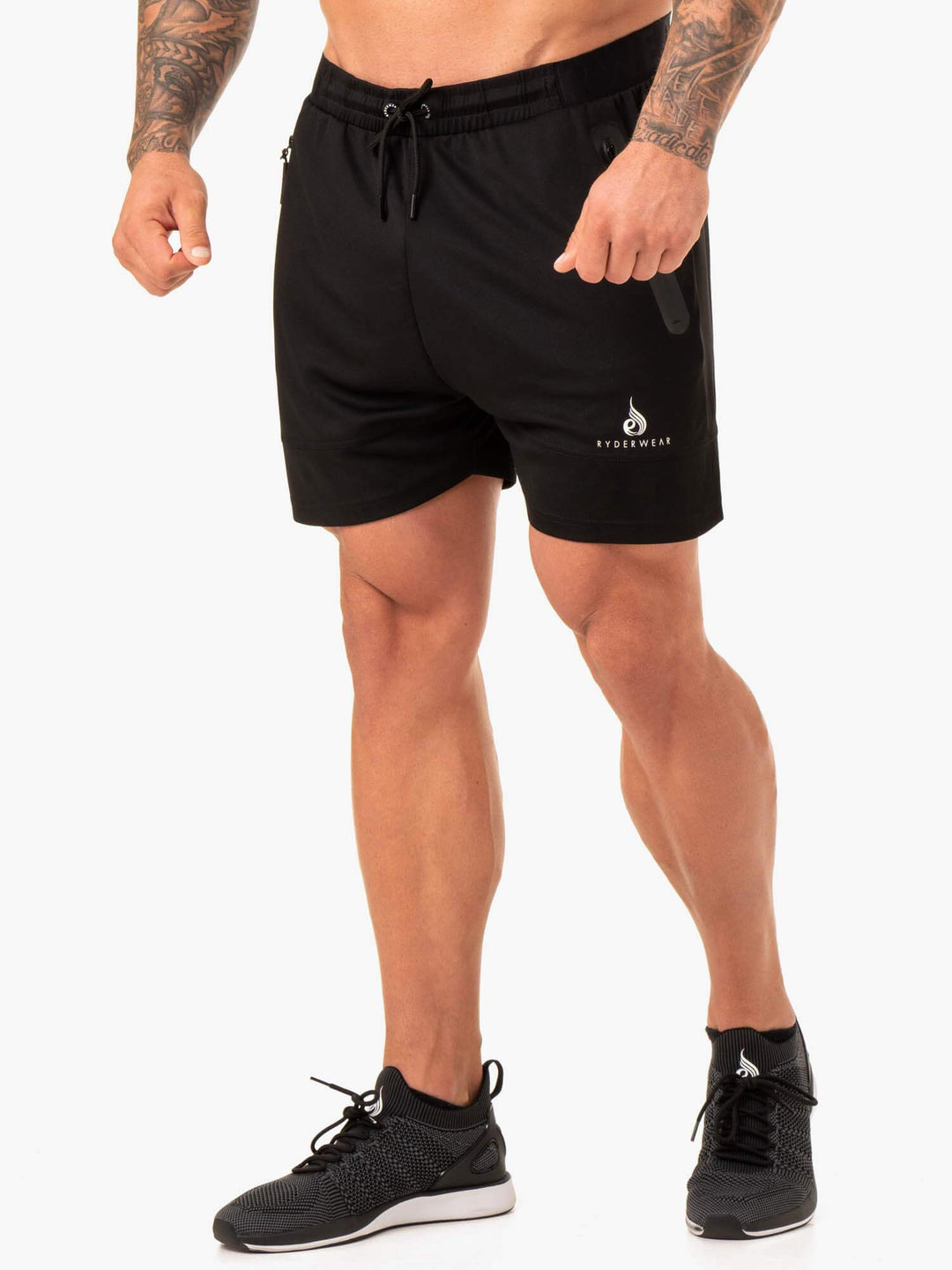 Action Mesh Short - Black Clothing Ryderwear 