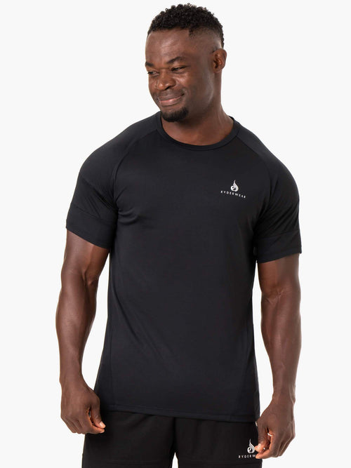 Action Mesh T-Shirt Black