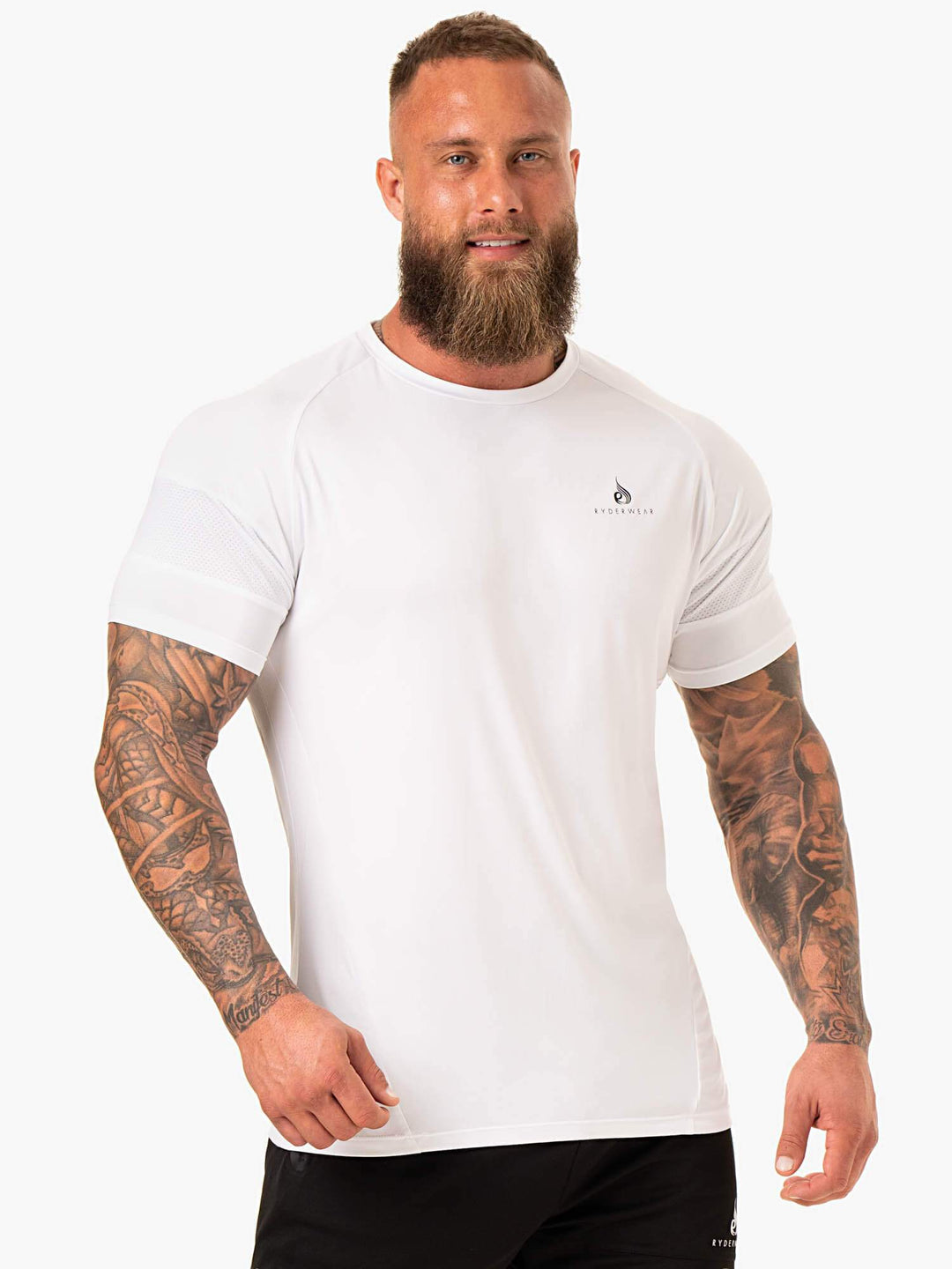 Action Mesh T-Shirt - White Clothing Ryderwear 