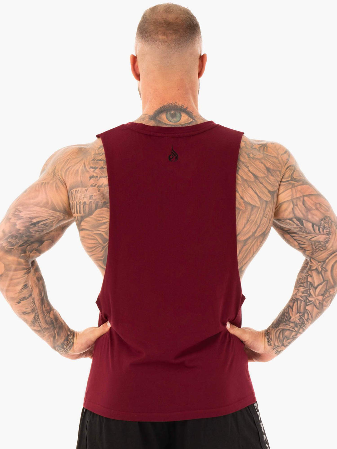 Active Cotton Baller Tank - Burgundy Clothing Ryderwear 