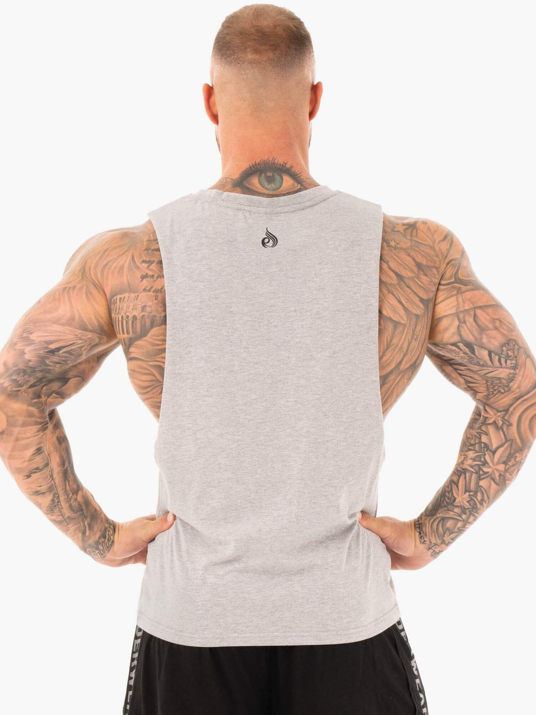 Active Cotton Baller Tank - Grey Marl Clothing Ryderwear 