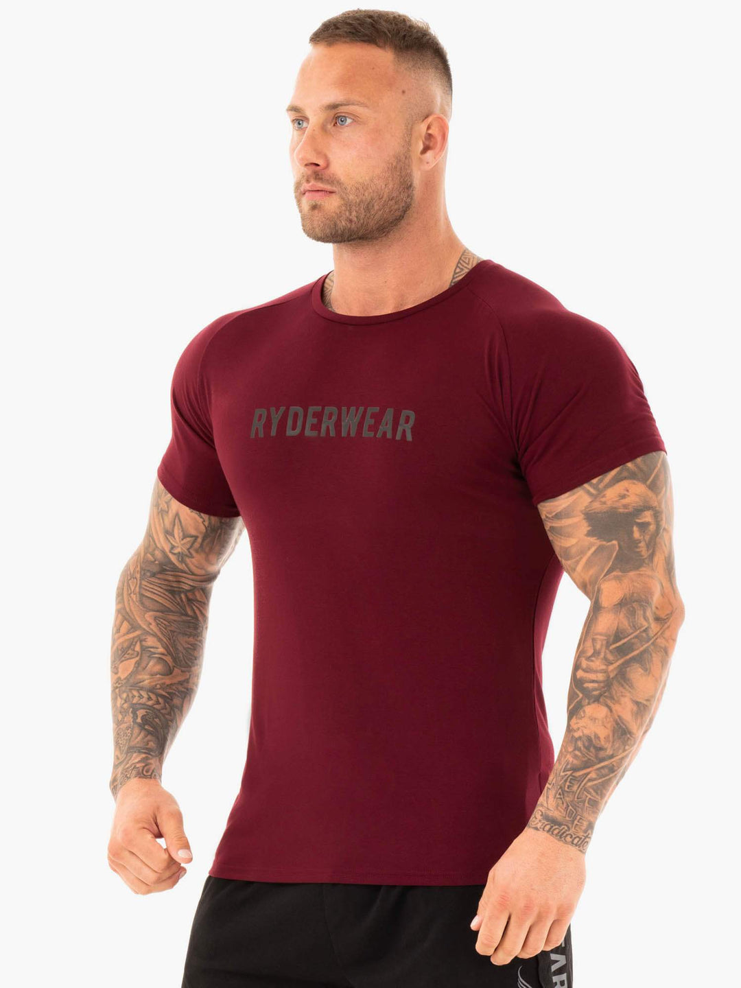 Active T-Shirt - Burgundy Clothing Ryderwear 