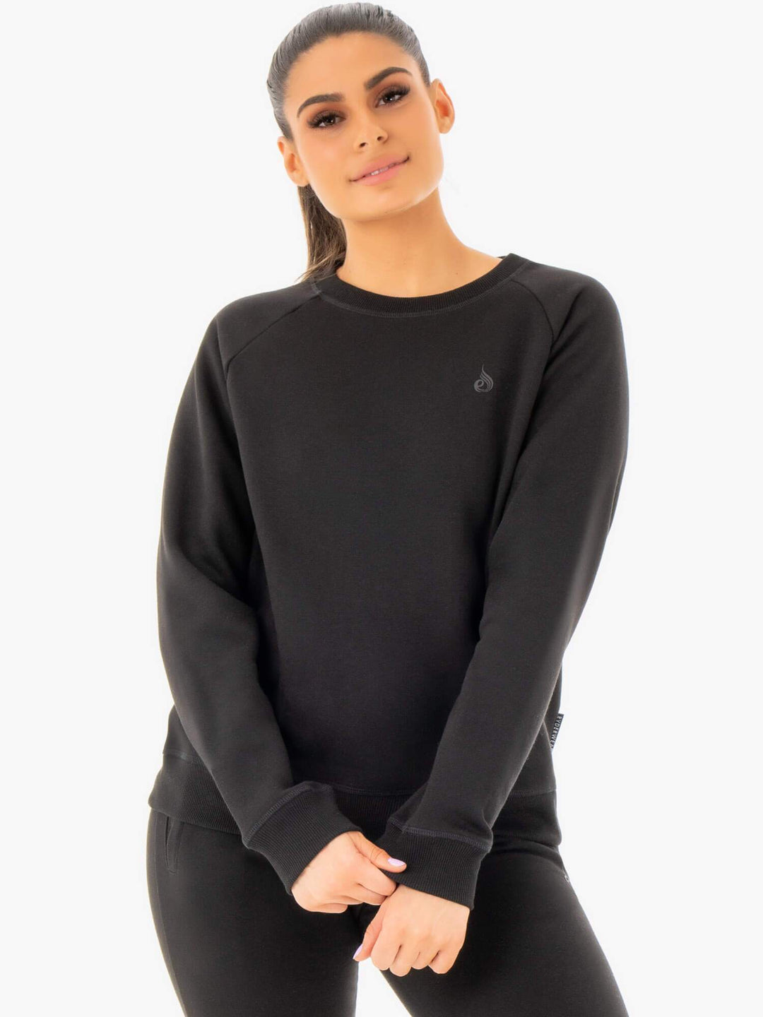 Adapt Boyfriend Sweater - Black Clothing Ryderwear 