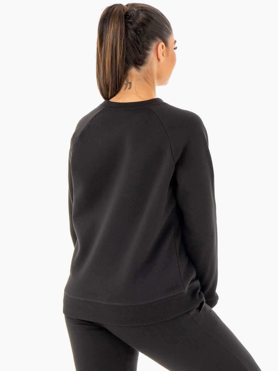 Adapt Boyfriend Sweater - Black Clothing Ryderwear 