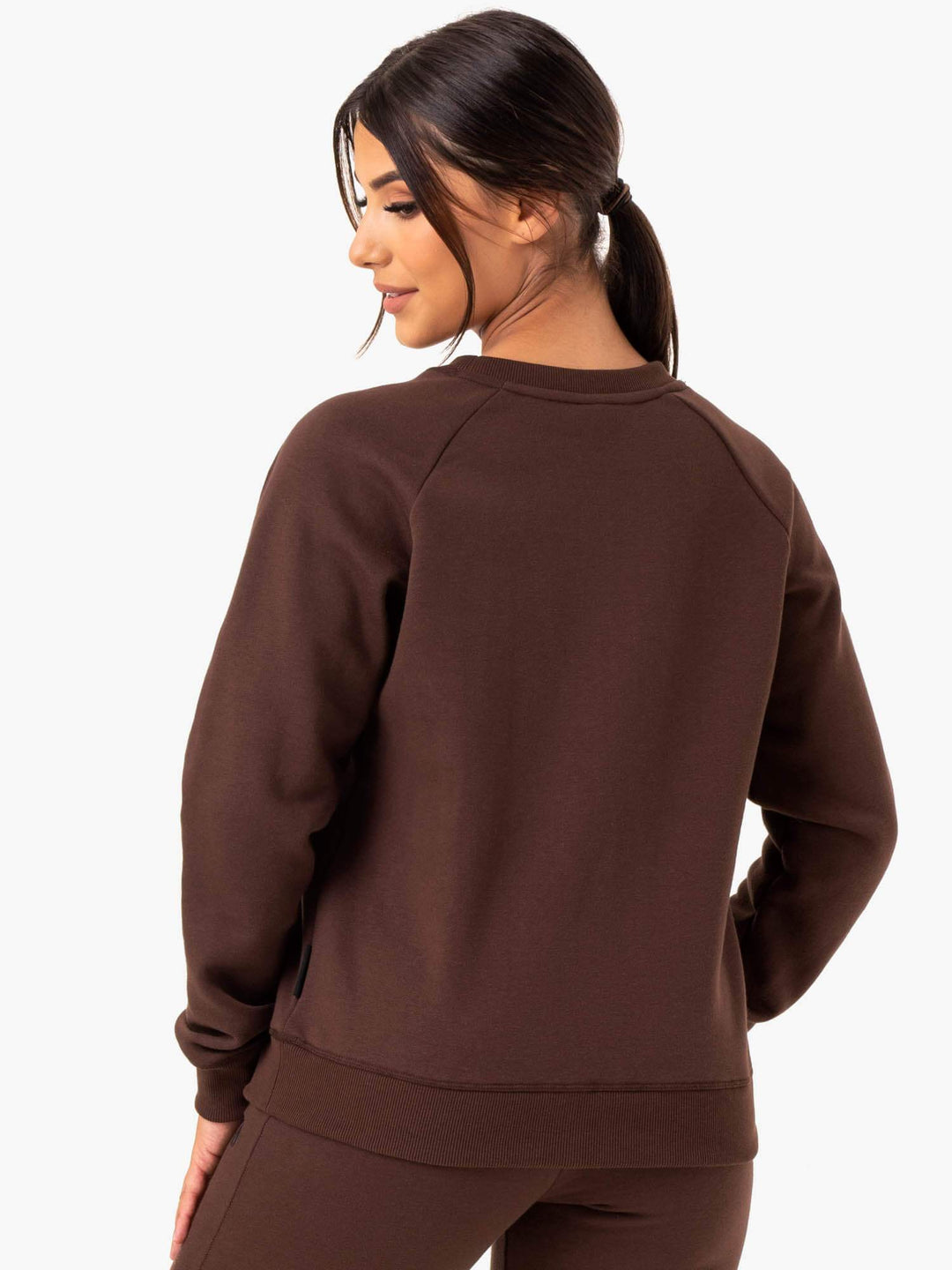 Adapt Boyfriend Sweater - Chocolate Clothing Ryderwear 