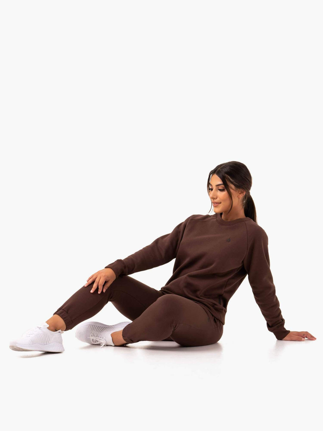 Adapt Boyfriend Sweater - Chocolate Clothing Ryderwear 