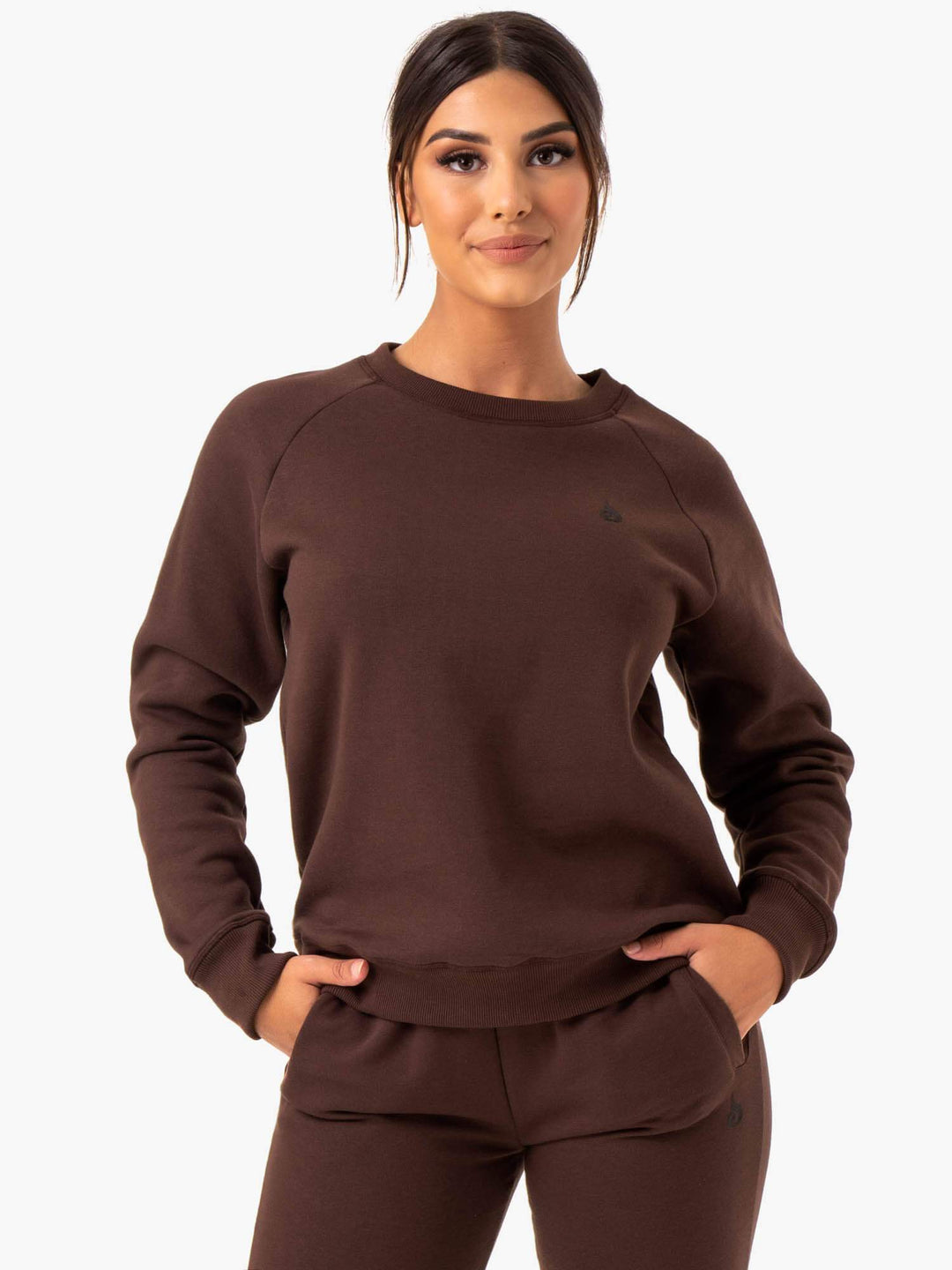 Adapt Boyfriend Sweater - Chocolate Clothing Ryderwear 