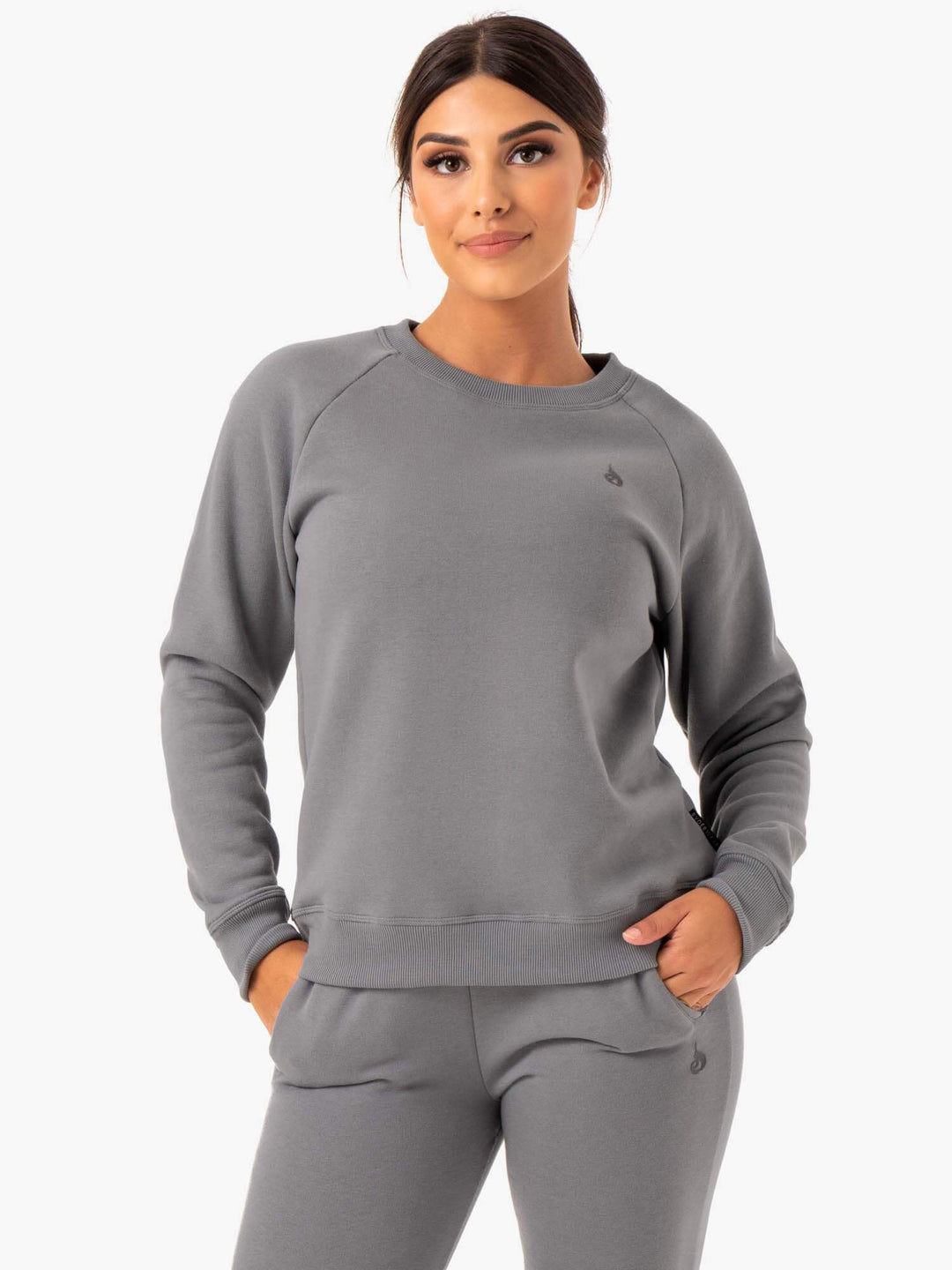 Adapt Boyfriend Sweater - Grey Clothing Ryderwear 