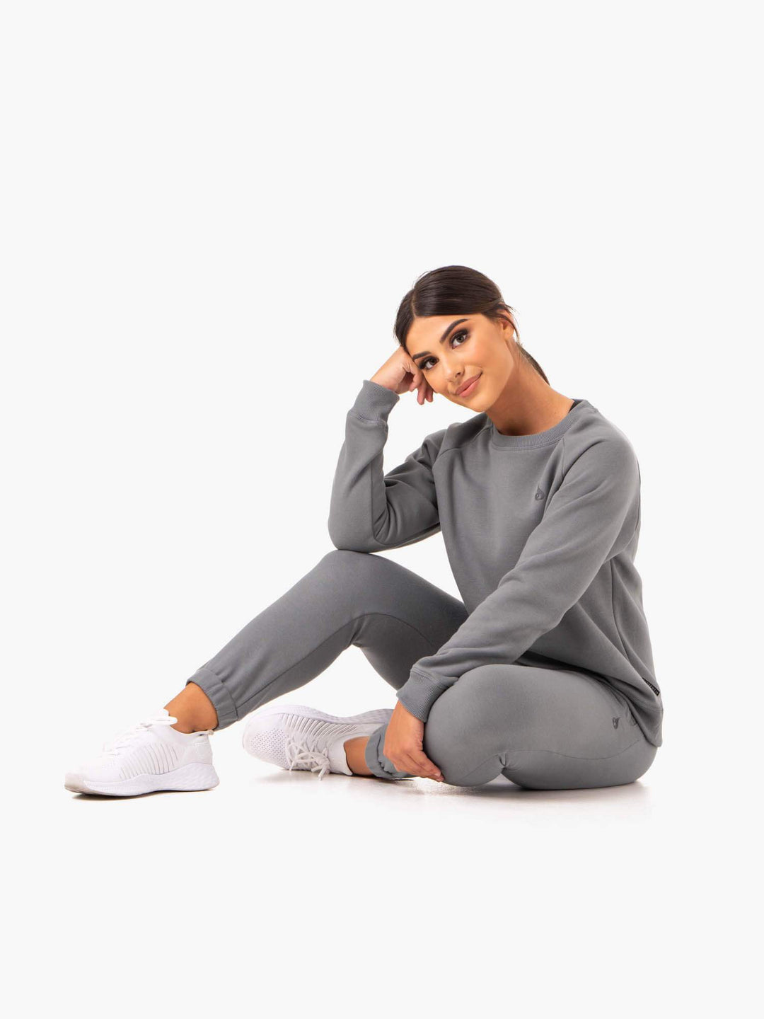 Adapt Boyfriend Sweater - Grey Clothing Ryderwear 