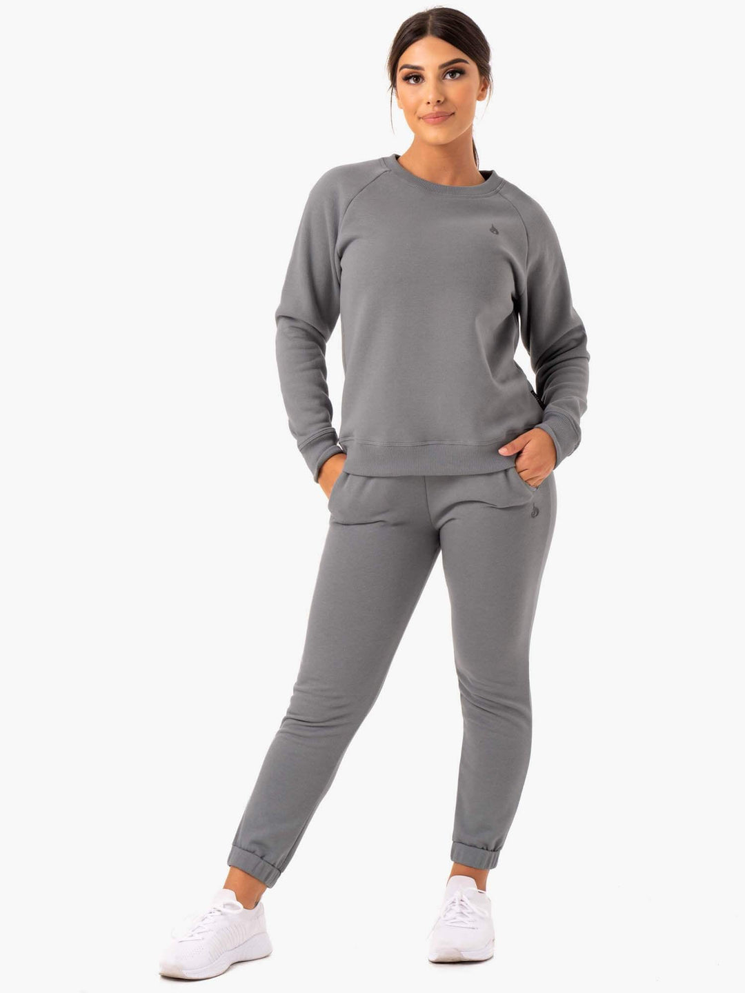 Adapt Boyfriend Sweater - Grey Clothing Ryderwear 