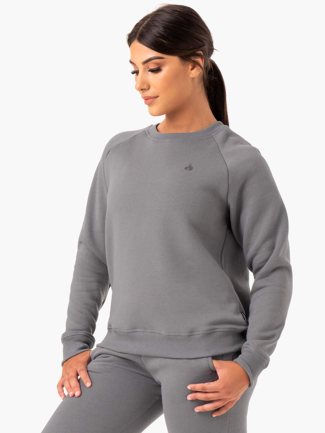 Adapt Boyfriend Sweater - Grey Clothing Ryderwear 