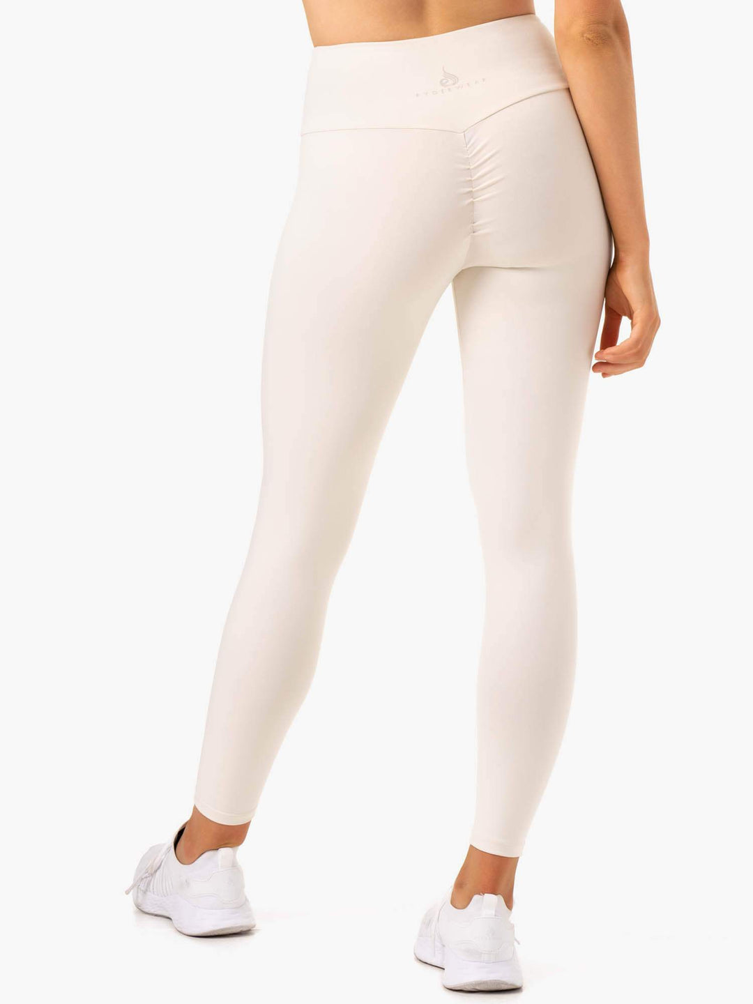 Adapt High Waisted Scrunch Leggings - Ivory Clothing Ryderwear 