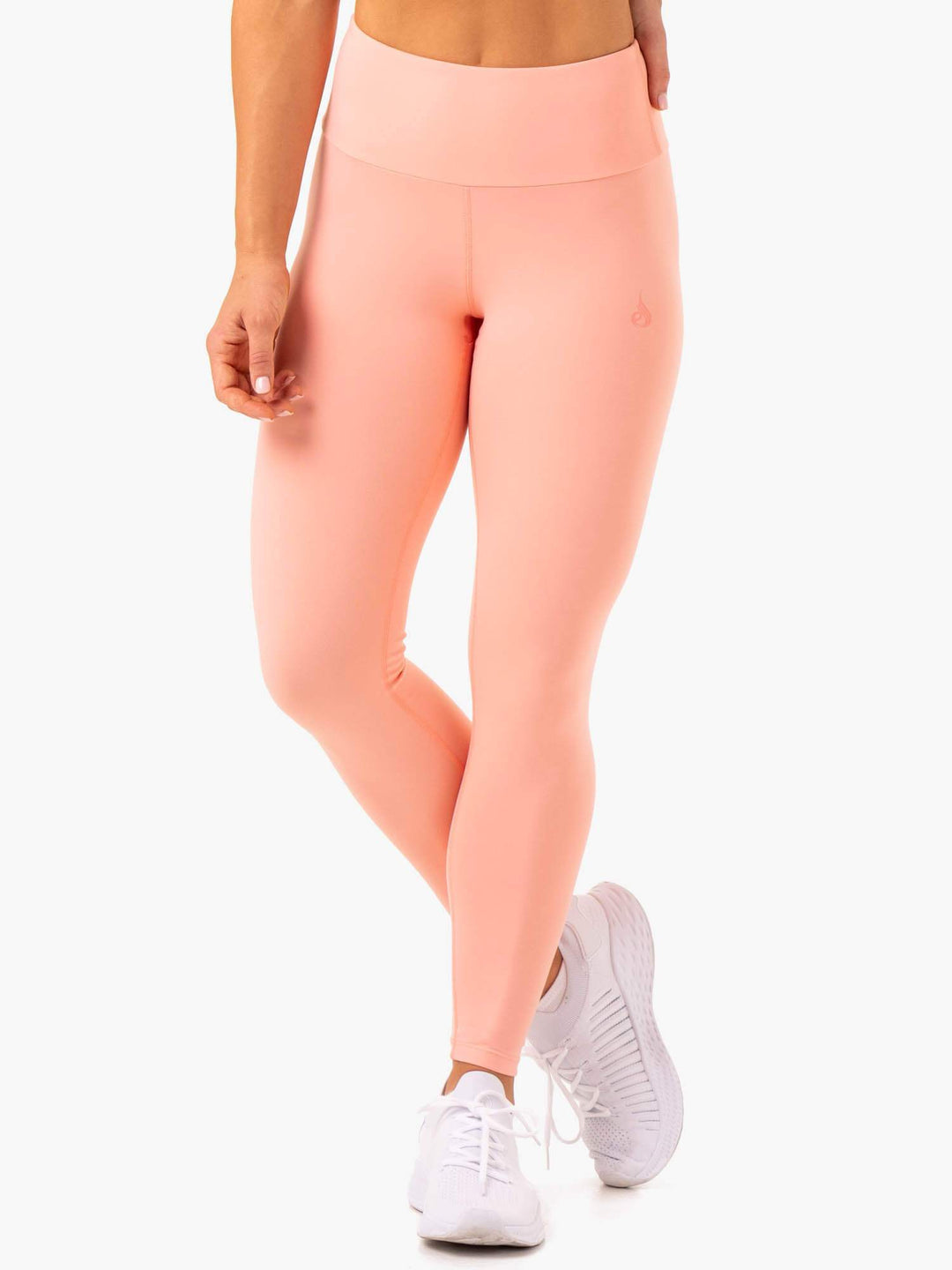 Adapt High Waisted Scrunch Leggings - Peach Clothing Ryderwear 