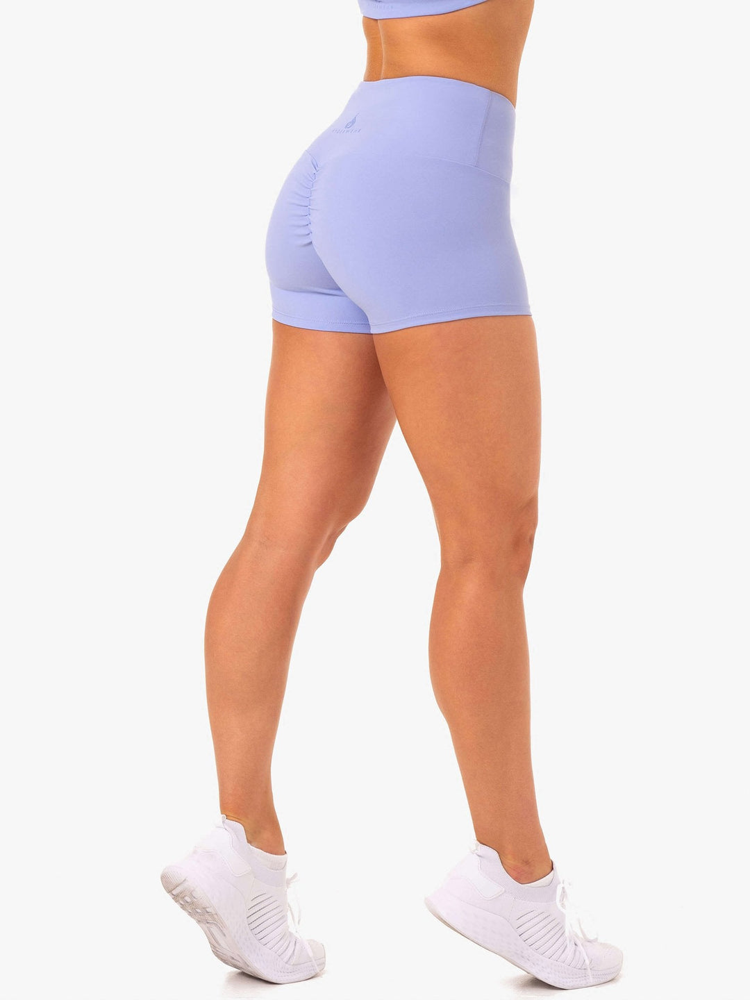 Adapt High Waisted Scrunch Shorts - Lavender Clothing Ryderwear 