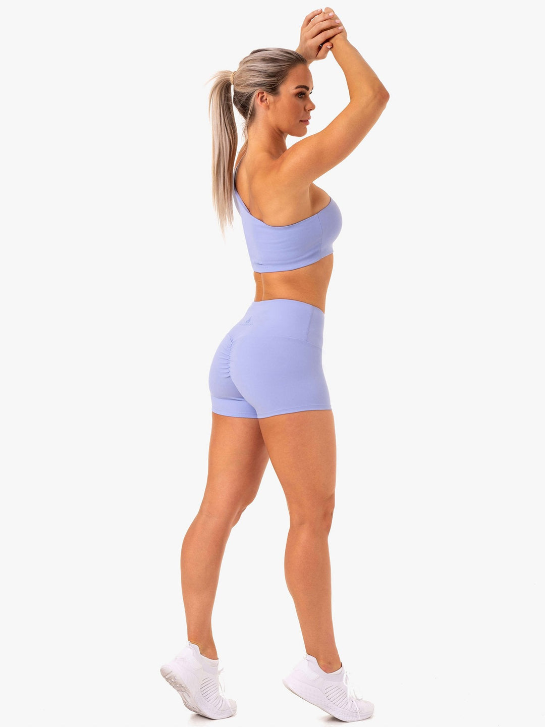 Adapt High Waisted Scrunch Shorts - Lavender Clothing Ryderwear 