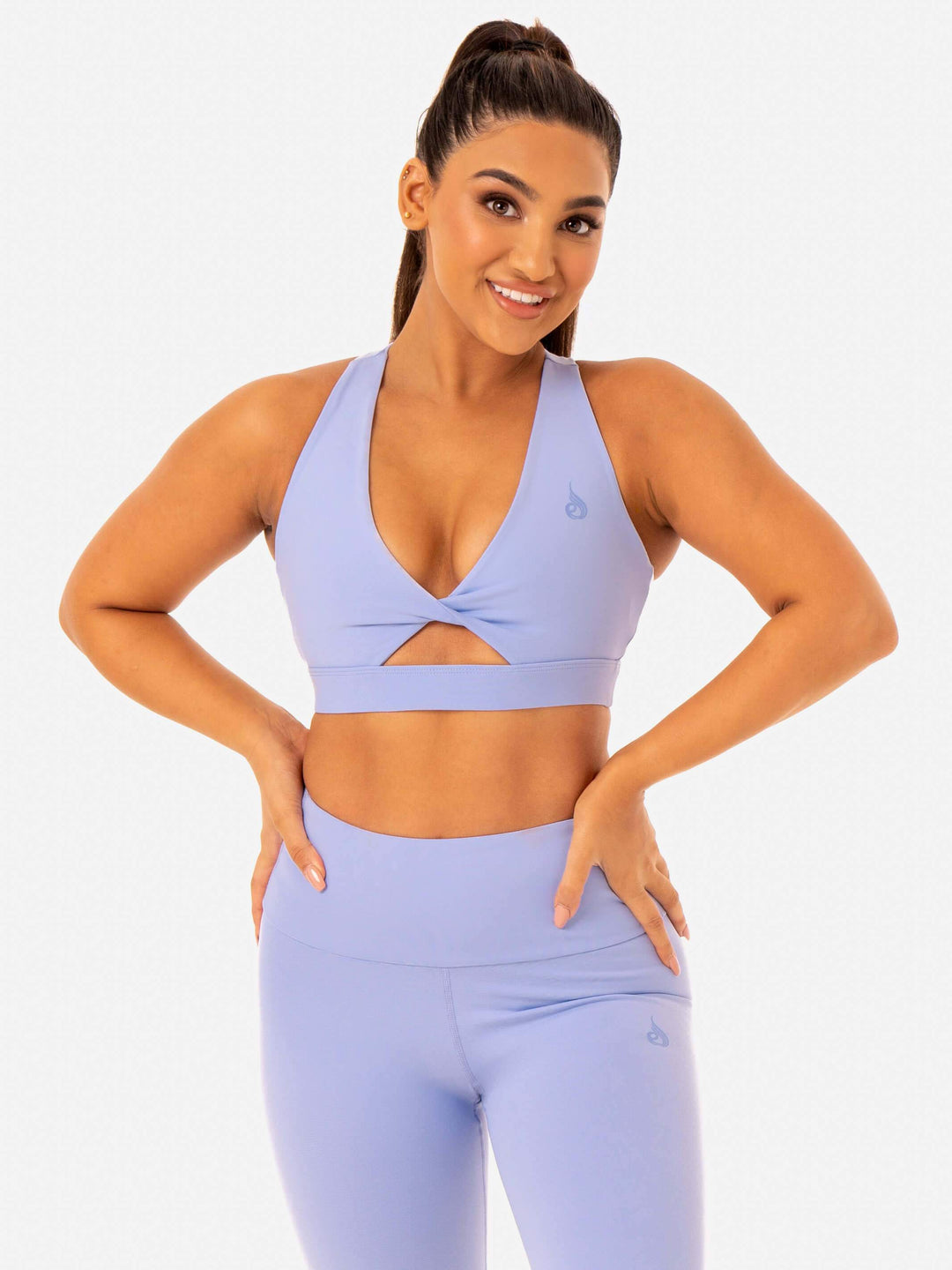 Adapt Twist Sports Bra - Lavender Clothing Ryderwear 