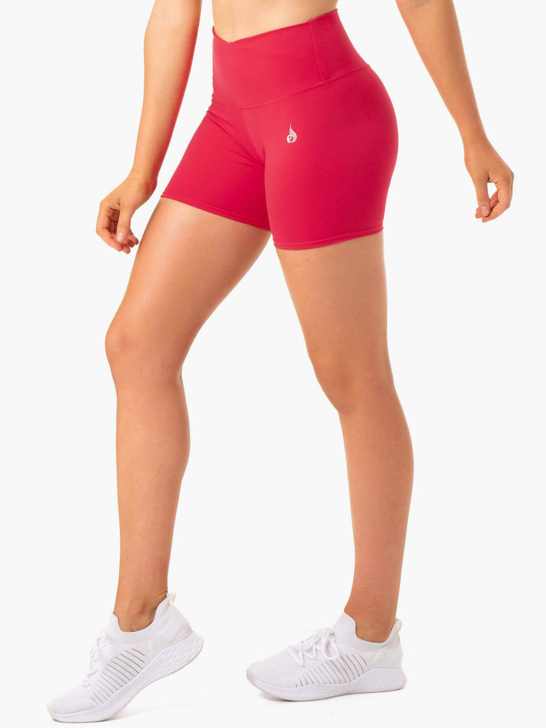 Amazon High Waisted Shorts - Strawberry Red Clothing Ryderwear 