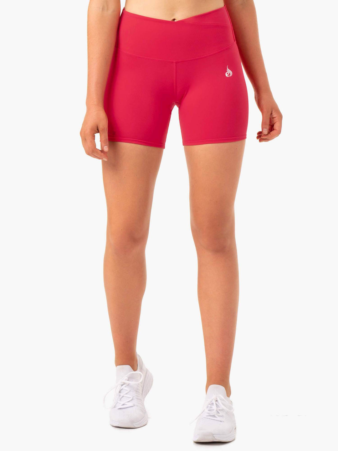 Amazon High Waisted Shorts - Strawberry Red Clothing Ryderwear 