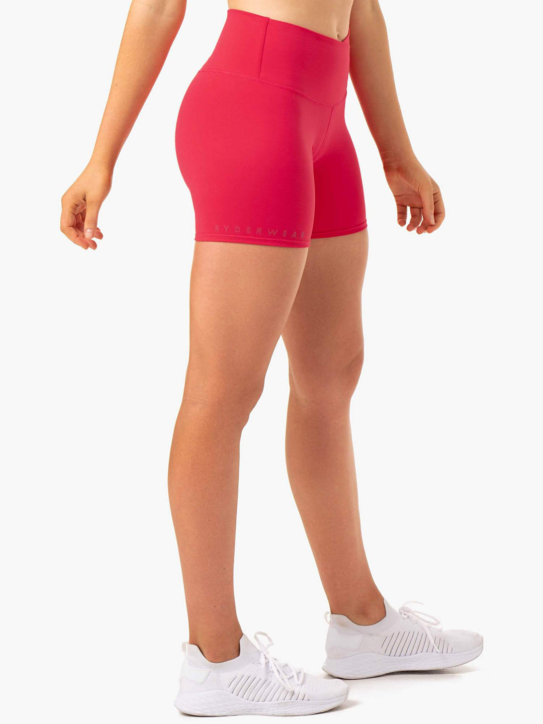 Amazon High Waisted Shorts - Strawberry Red Clothing Ryderwear 