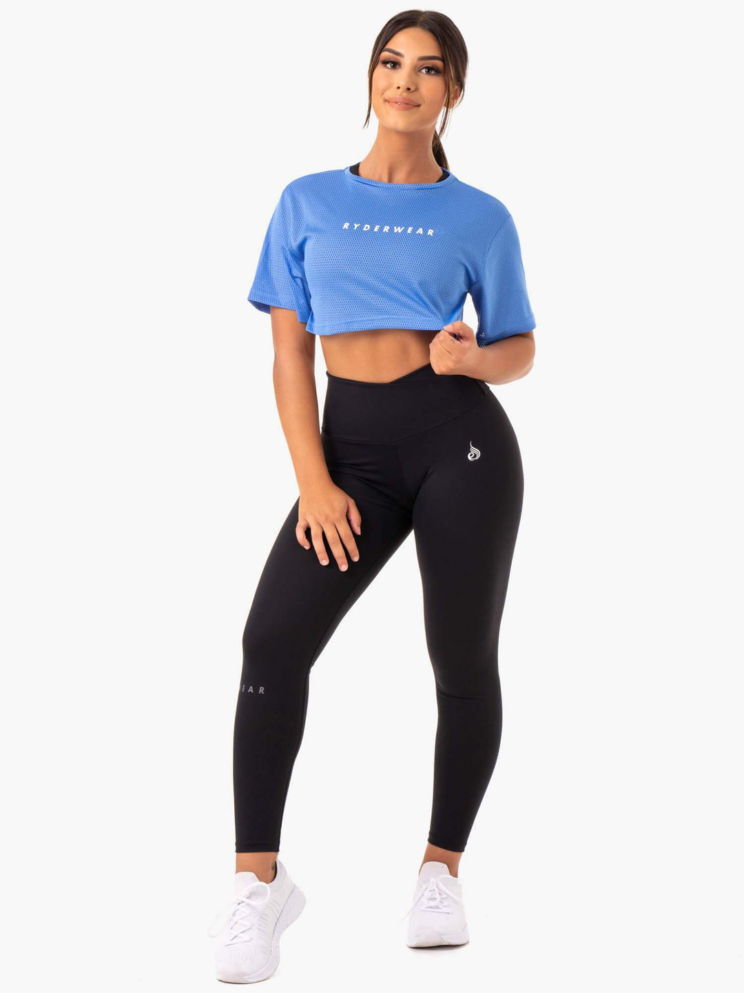 Amazon Mesh Cropped Tee - Blue Clothing Ryderwear 