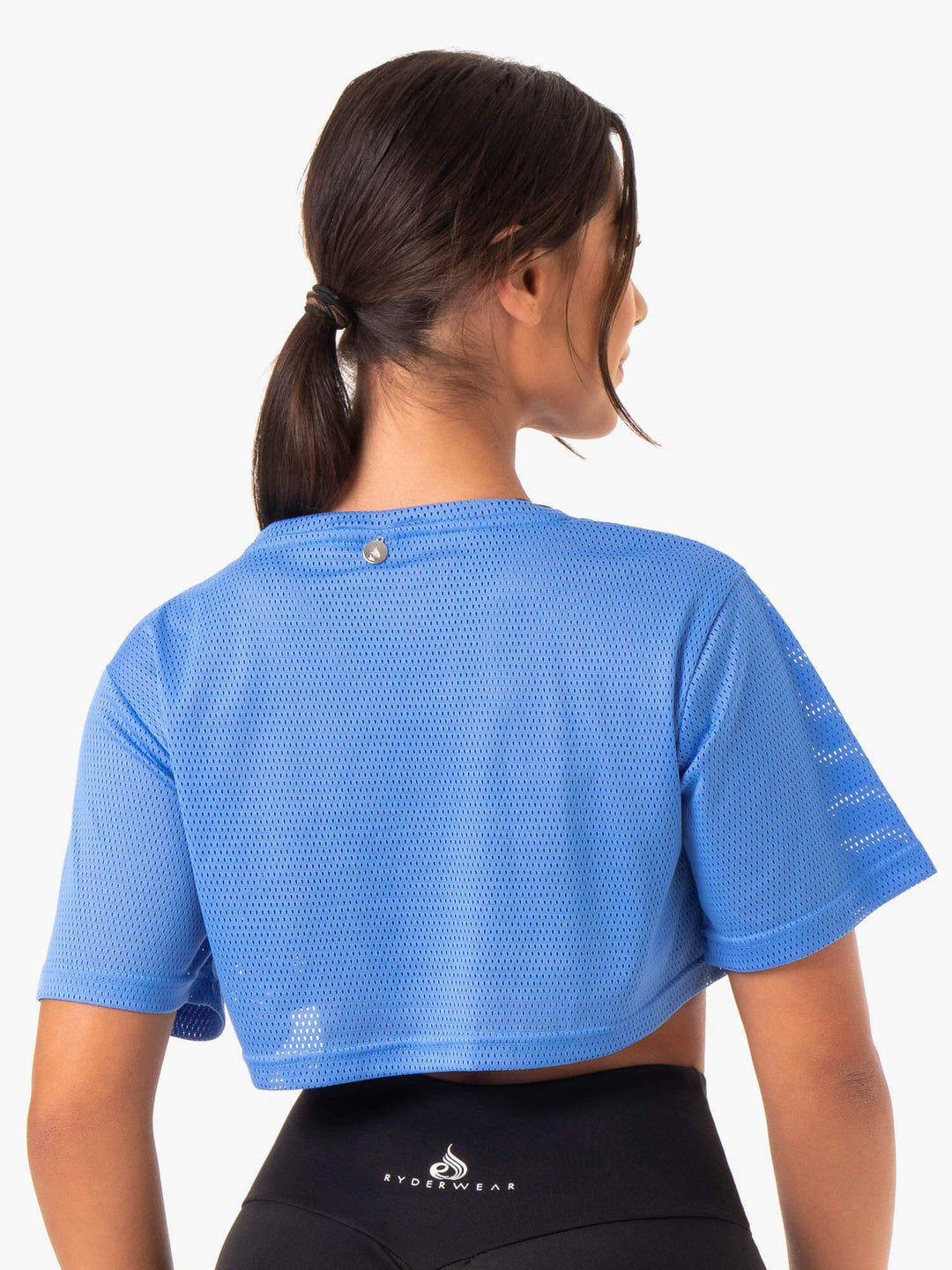 Amazon Mesh Cropped Tee - Blue Clothing Ryderwear 