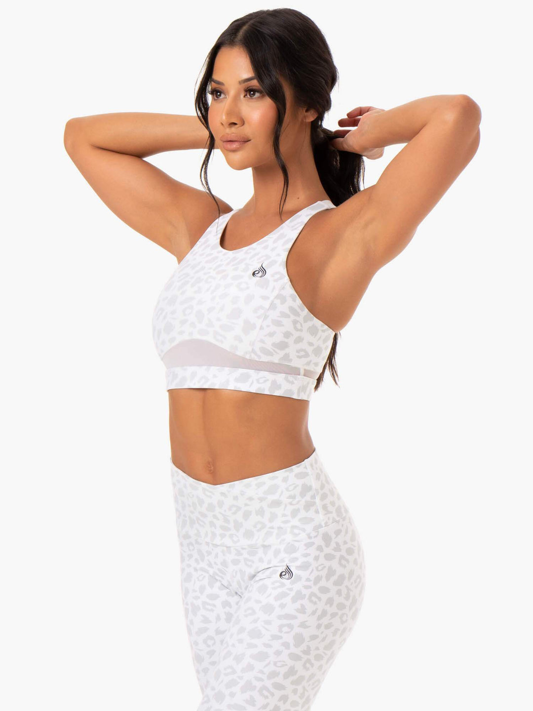 Amazon Mesh Sports Bra - Snow Leopard Clothing Ryderwear 