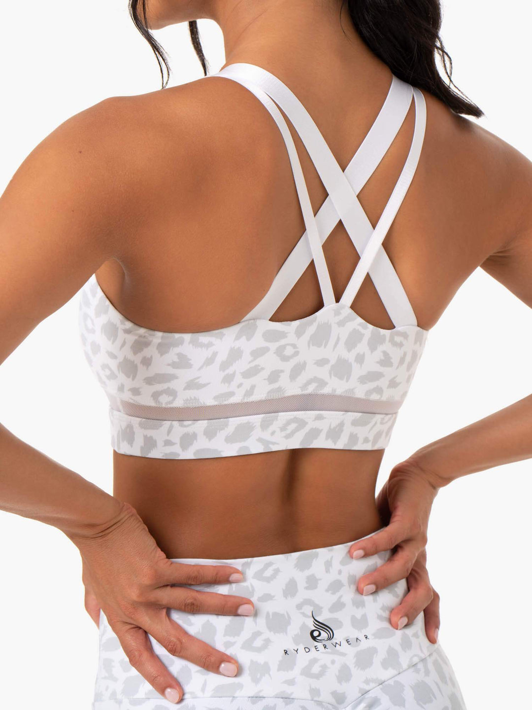 Amazon Mesh Sports Bra - Snow Leopard Clothing Ryderwear 