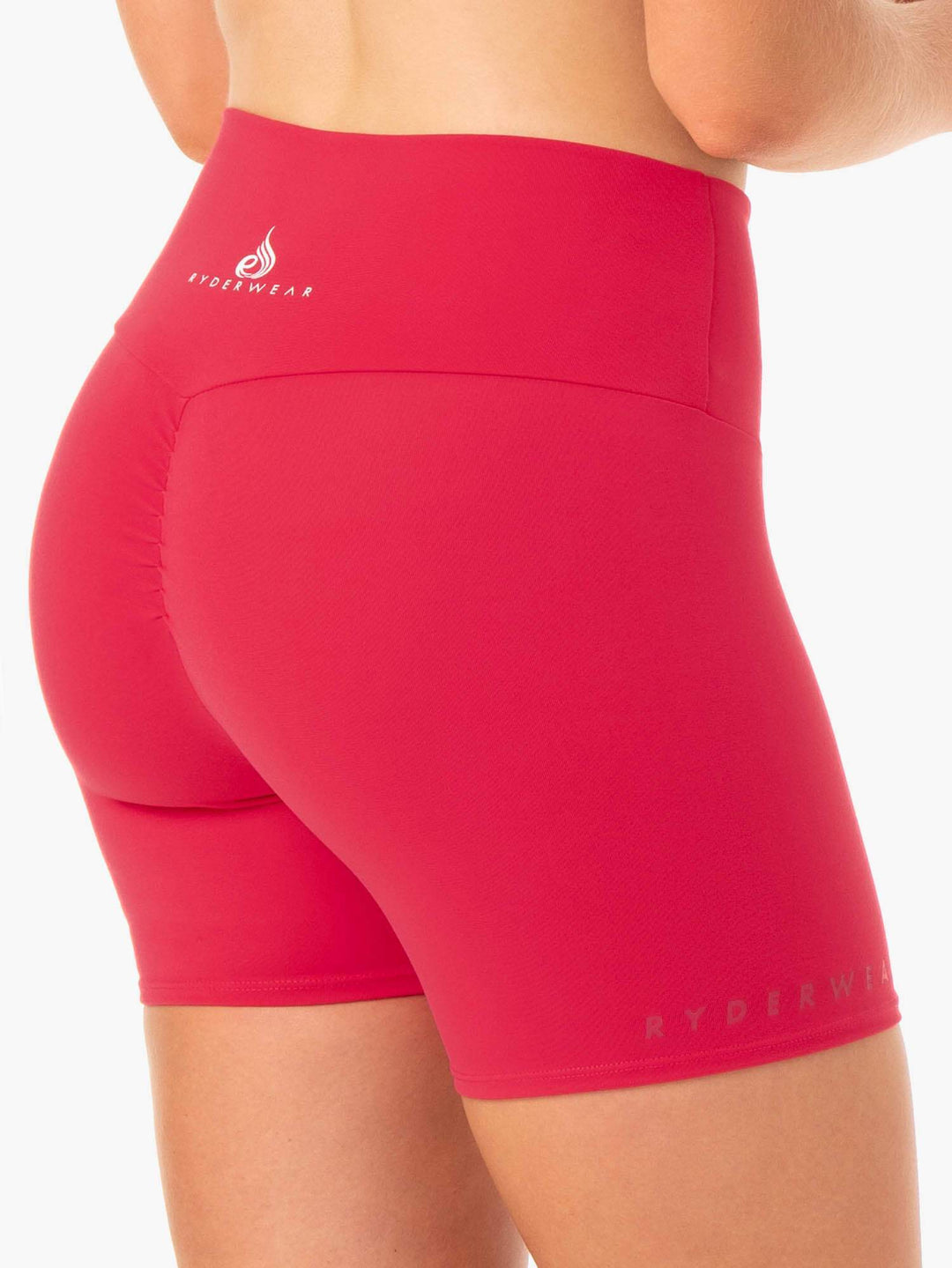 Amazon Scrunch Bum Shorts - Strawberry Red Clothing Ryderwear 