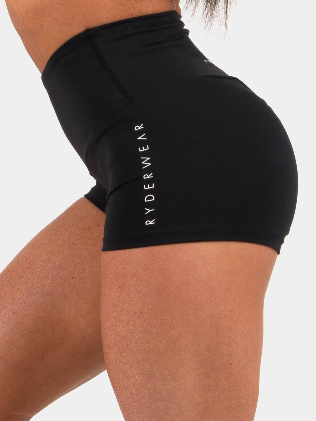 Animal Scrunch Bum Shorts - Black Clothing Ryderwear 