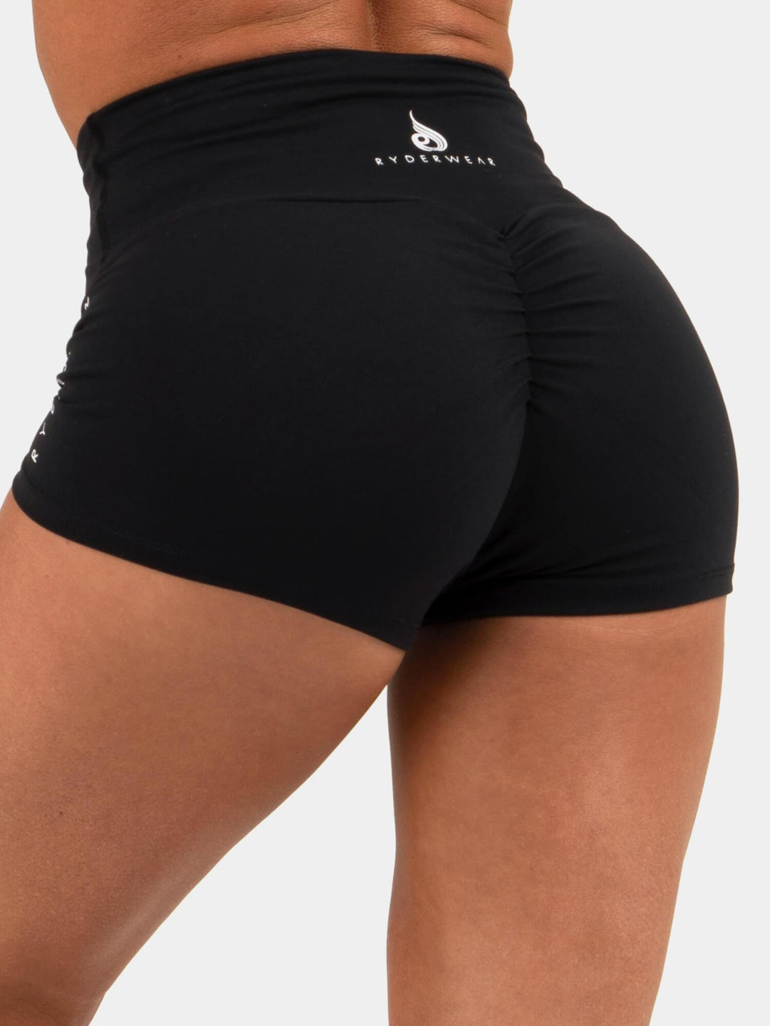 Animal Scrunch Bum Shorts - Black Clothing Ryderwear 