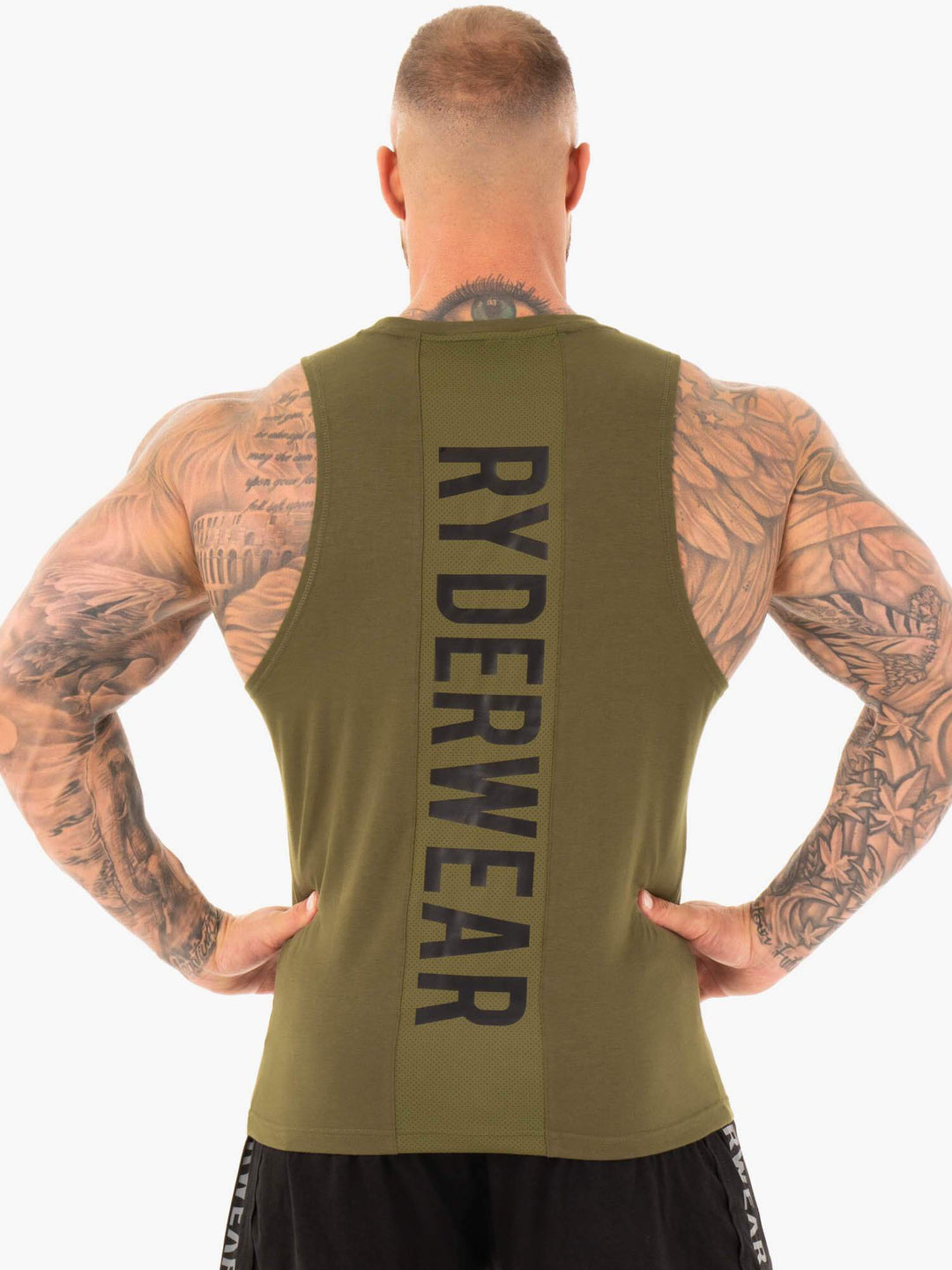 Athletic Cut Tank - Khaki Clothing Ryderwear 