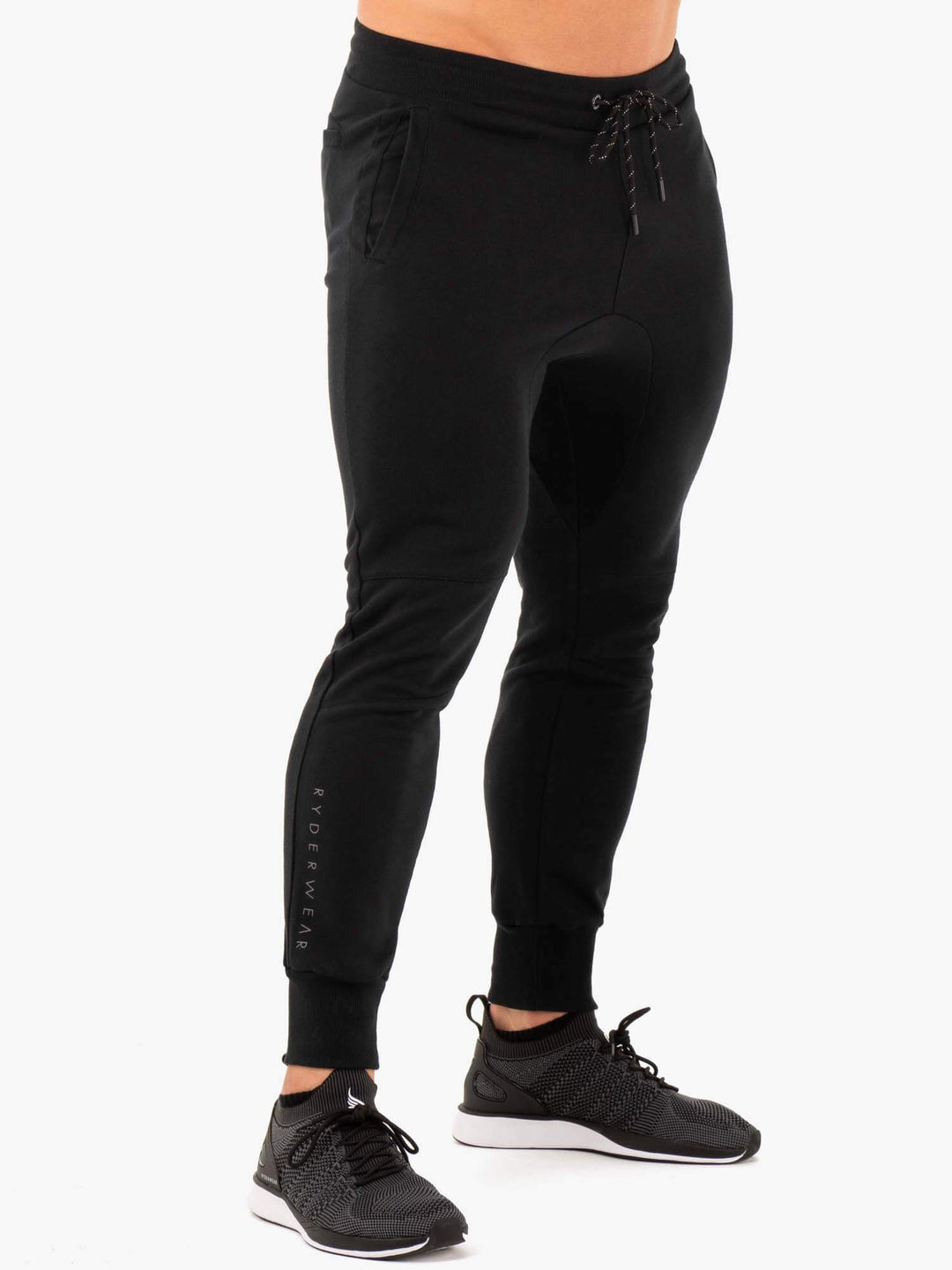 Athletic Fleece Track Pants - Black Clothing Ryderwear 