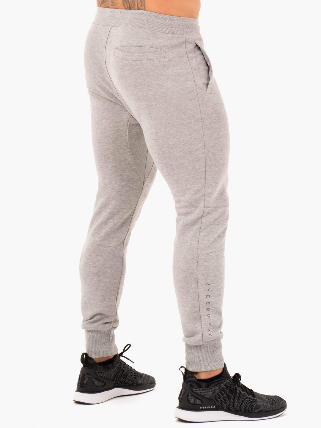 Athletic Fleece Track Pants - Grey Marl Clothing Ryderwear 