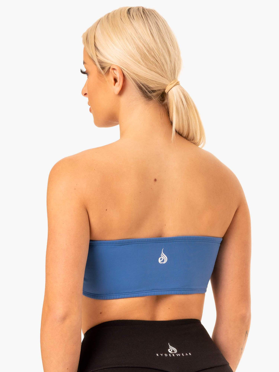 Bandeau Sports Bra - Blue Clothing Ryderwear 