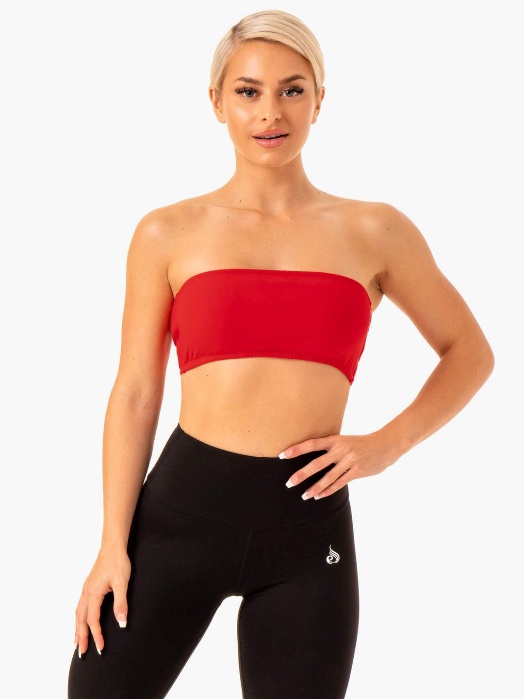 Bandeau Sports Bra - Red Clothing Ryderwear 