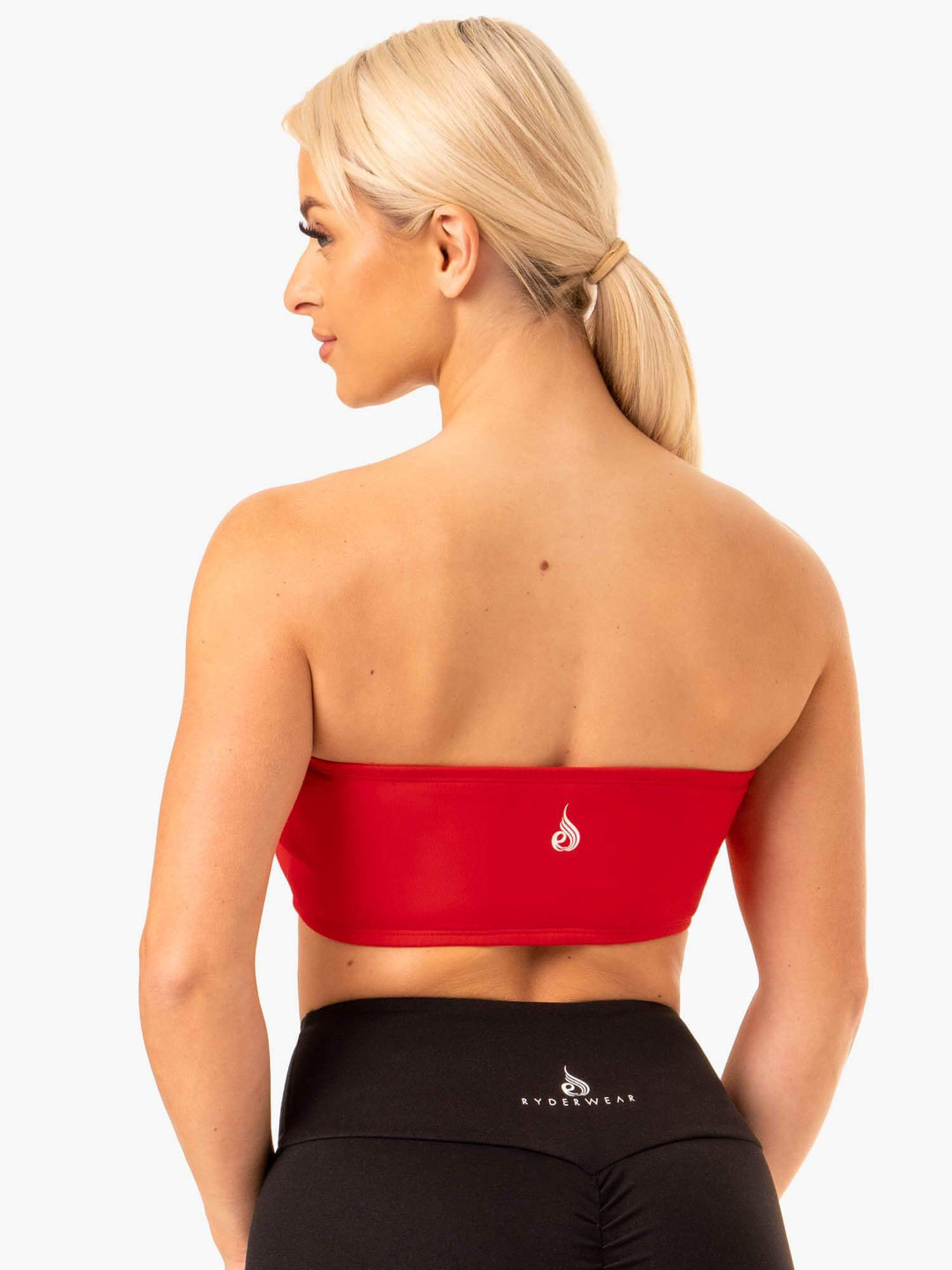 Bandeau Sports Bra - Red Clothing Ryderwear 