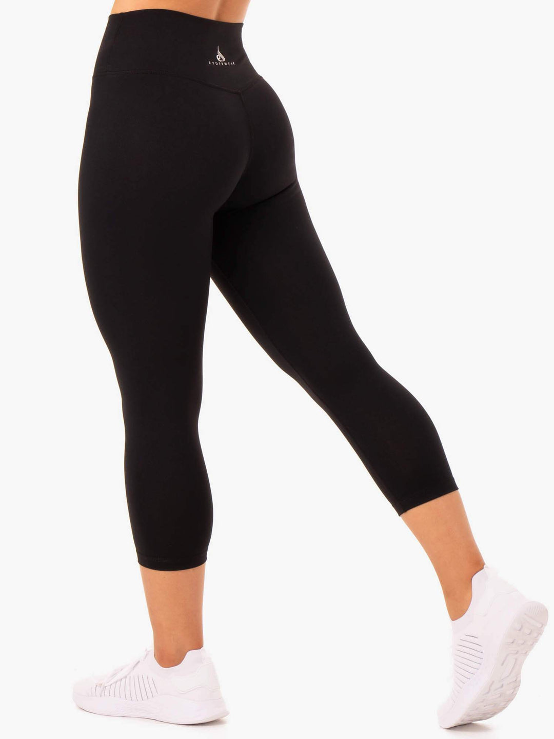 Base 7/8 High Waisted Leggings - Black Clothing Ryderwear 