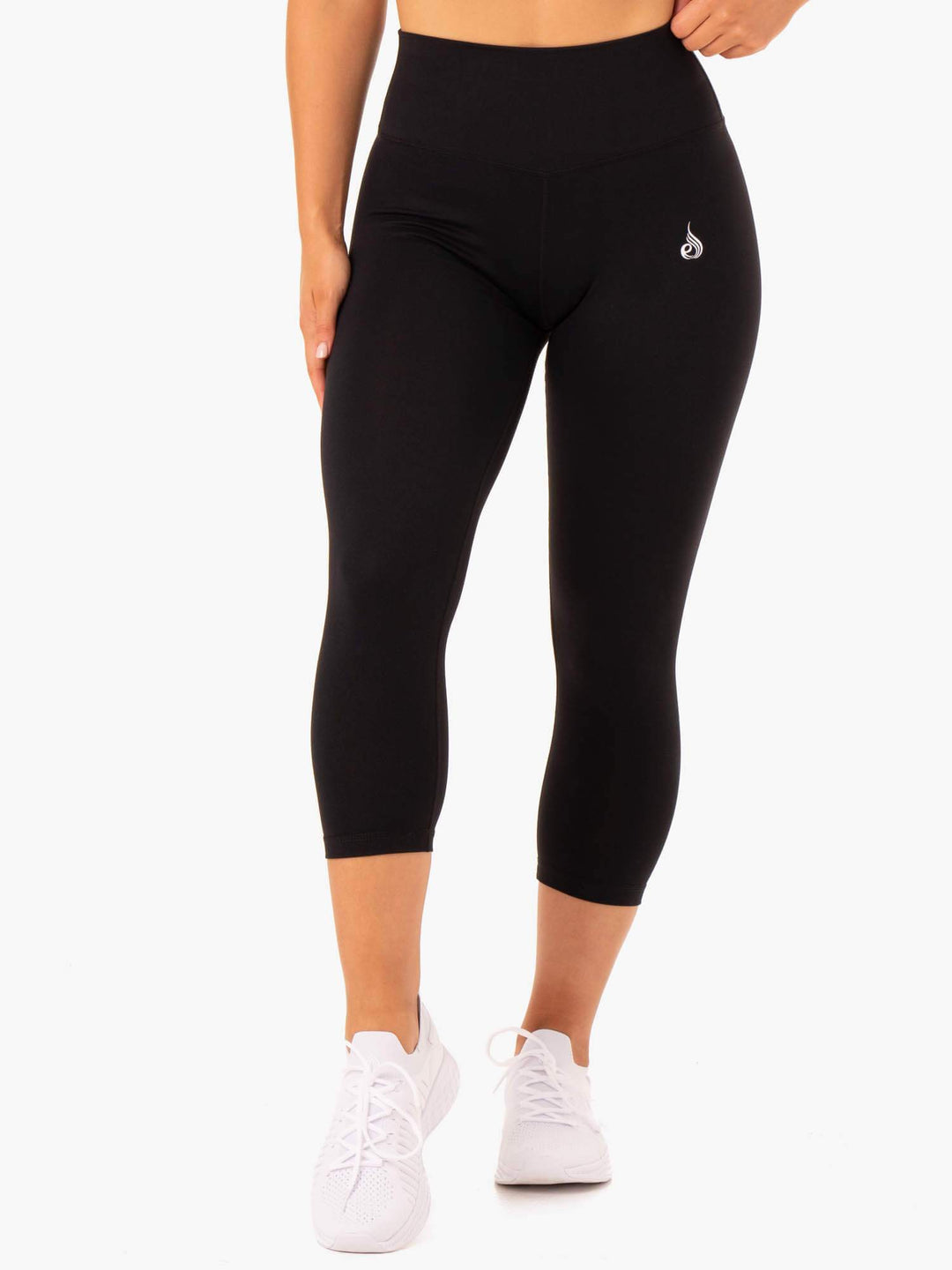 Base 7/8 High Waisted Leggings - Black Clothing Ryderwear 