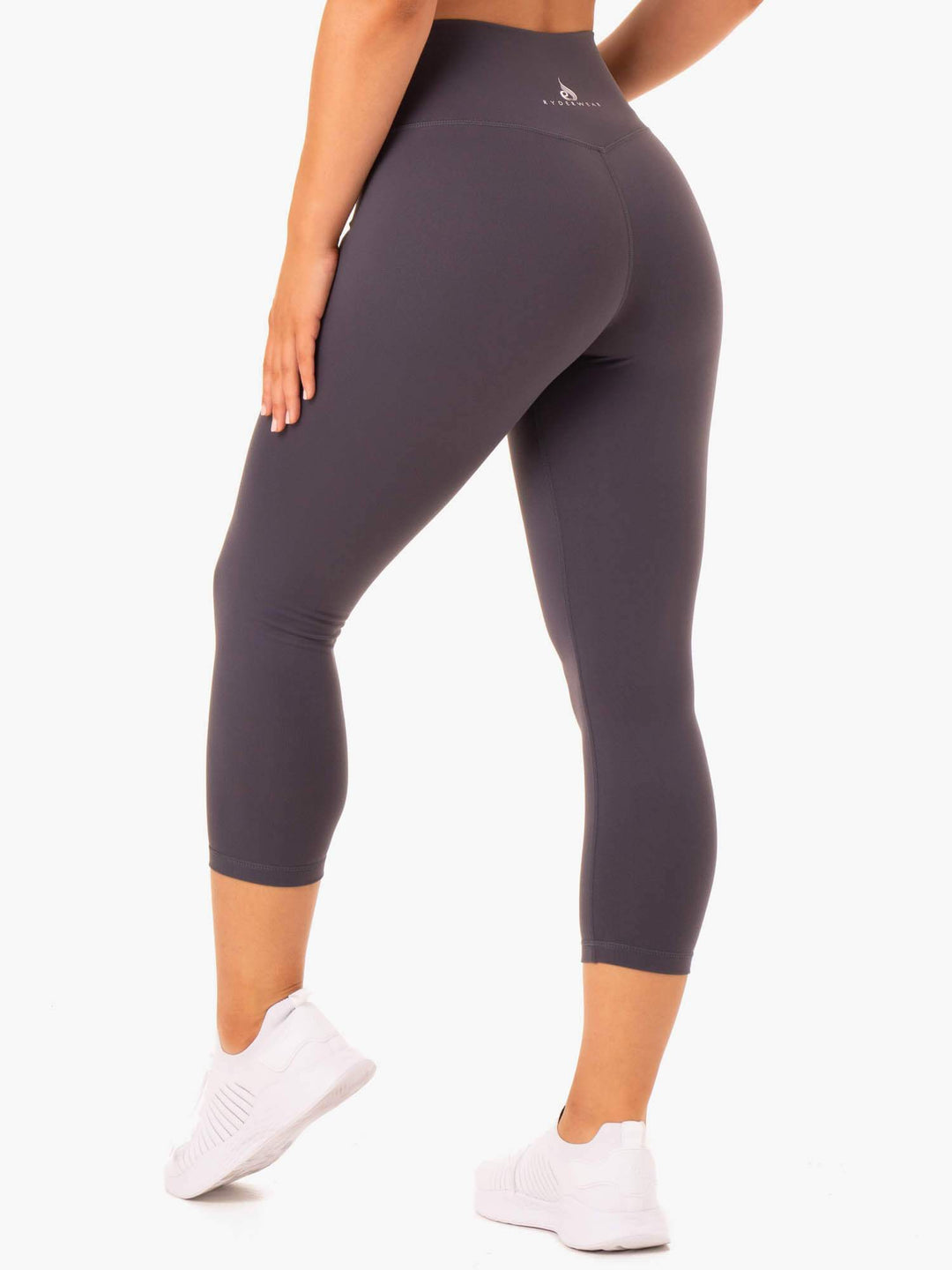 Base 7/8 High Waisted Leggings - Charcoal Clothing Ryderwear 