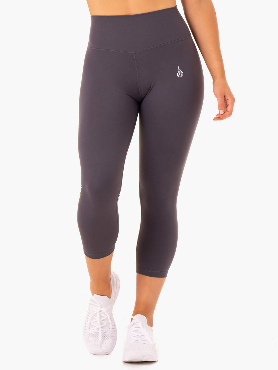 Base 7/8 High Waisted Leggings - Charcoal Clothing Ryderwear 