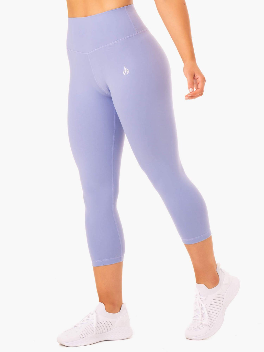 Base 7/8 High Waisted Leggings - Purple Clothing Ryderwear 