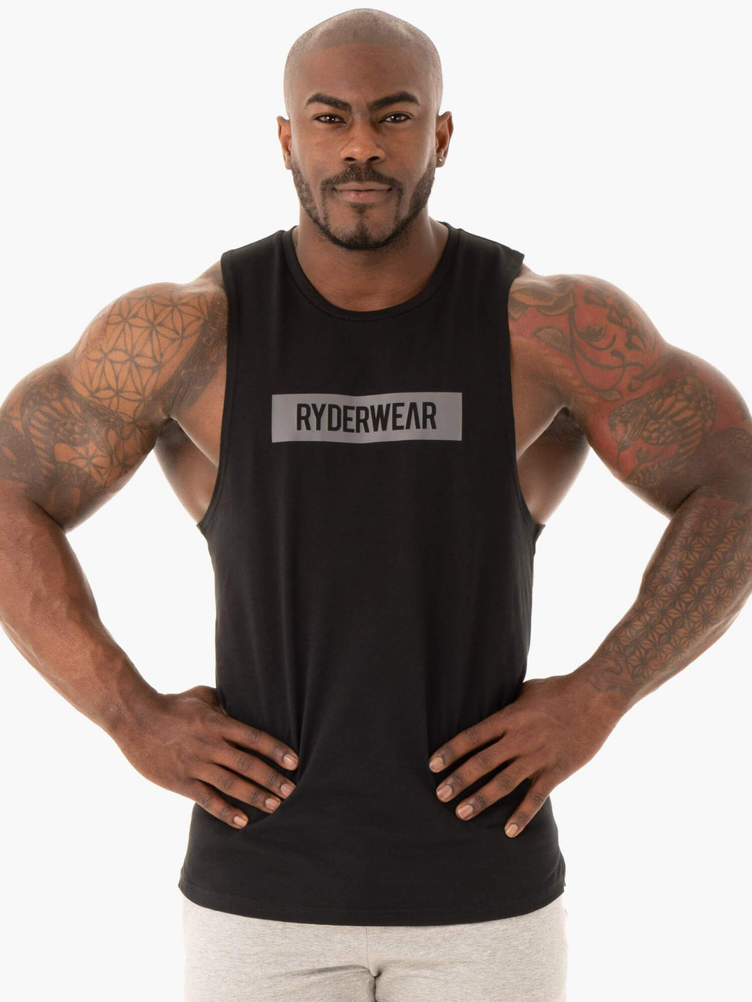 Base Baller Tank - Black Clothing Ryderwear 