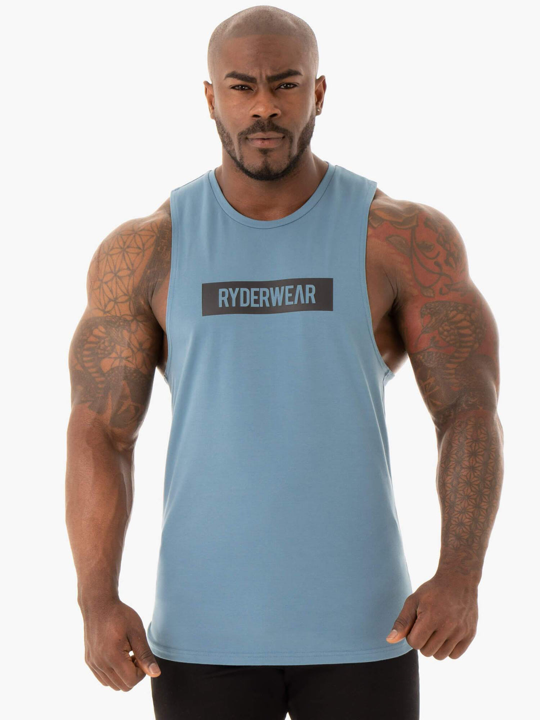 Base Baller Tank - Blue Clothing Ryderwear 