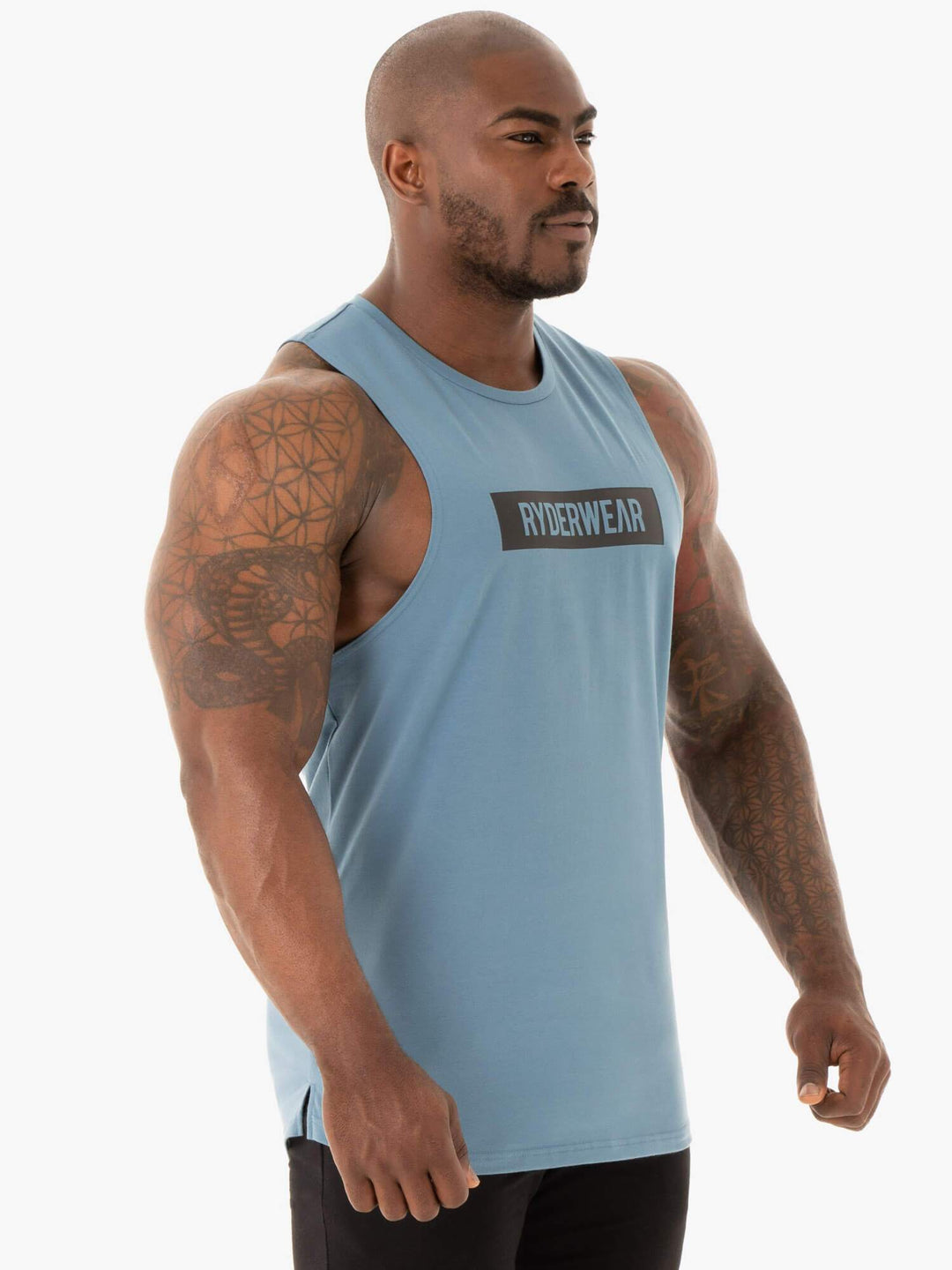 Base Baller Tank - Blue Clothing Ryderwear 