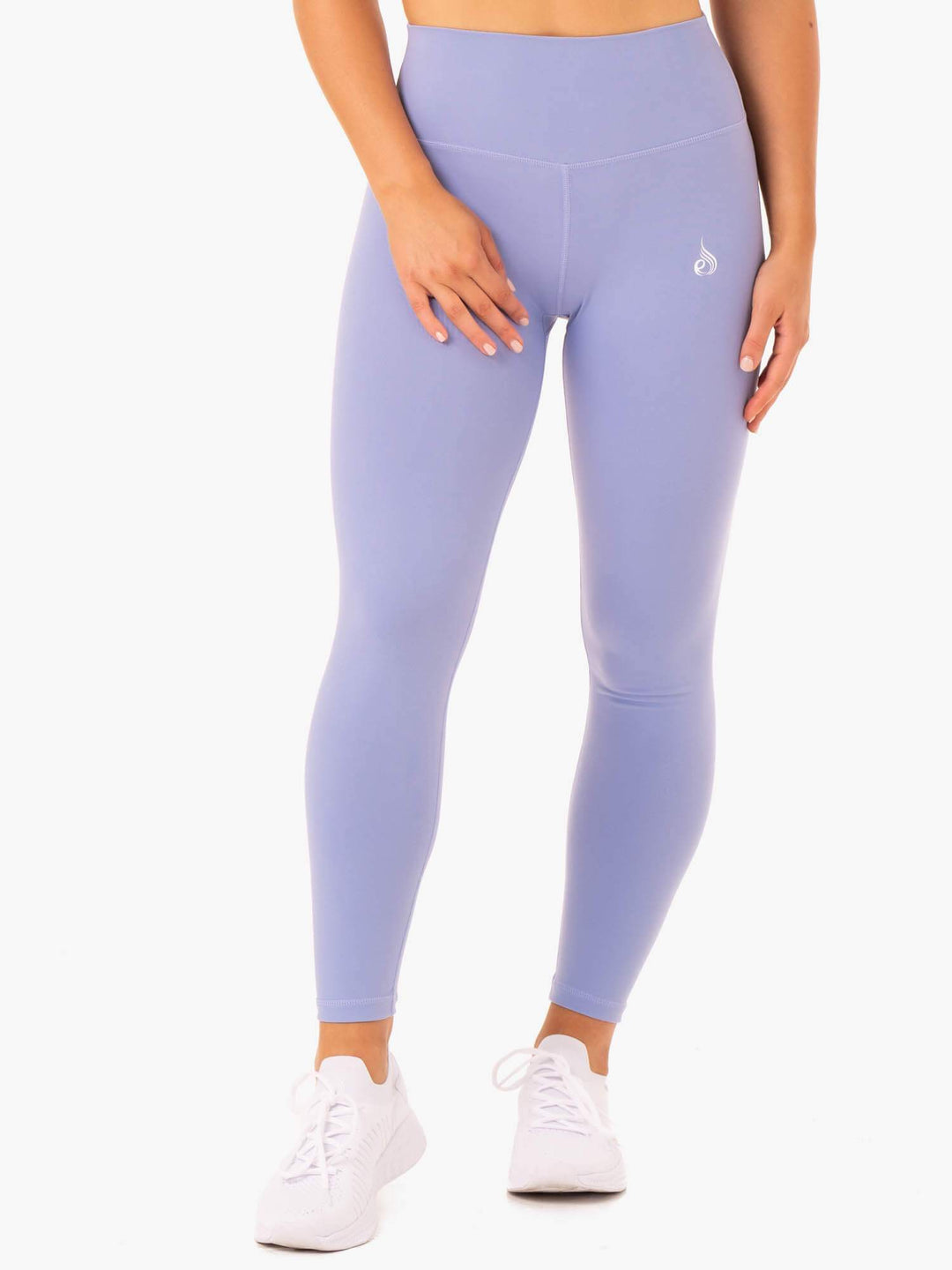 Base Full Length High Waisted Leggings - Purple Clothing Ryderwear 