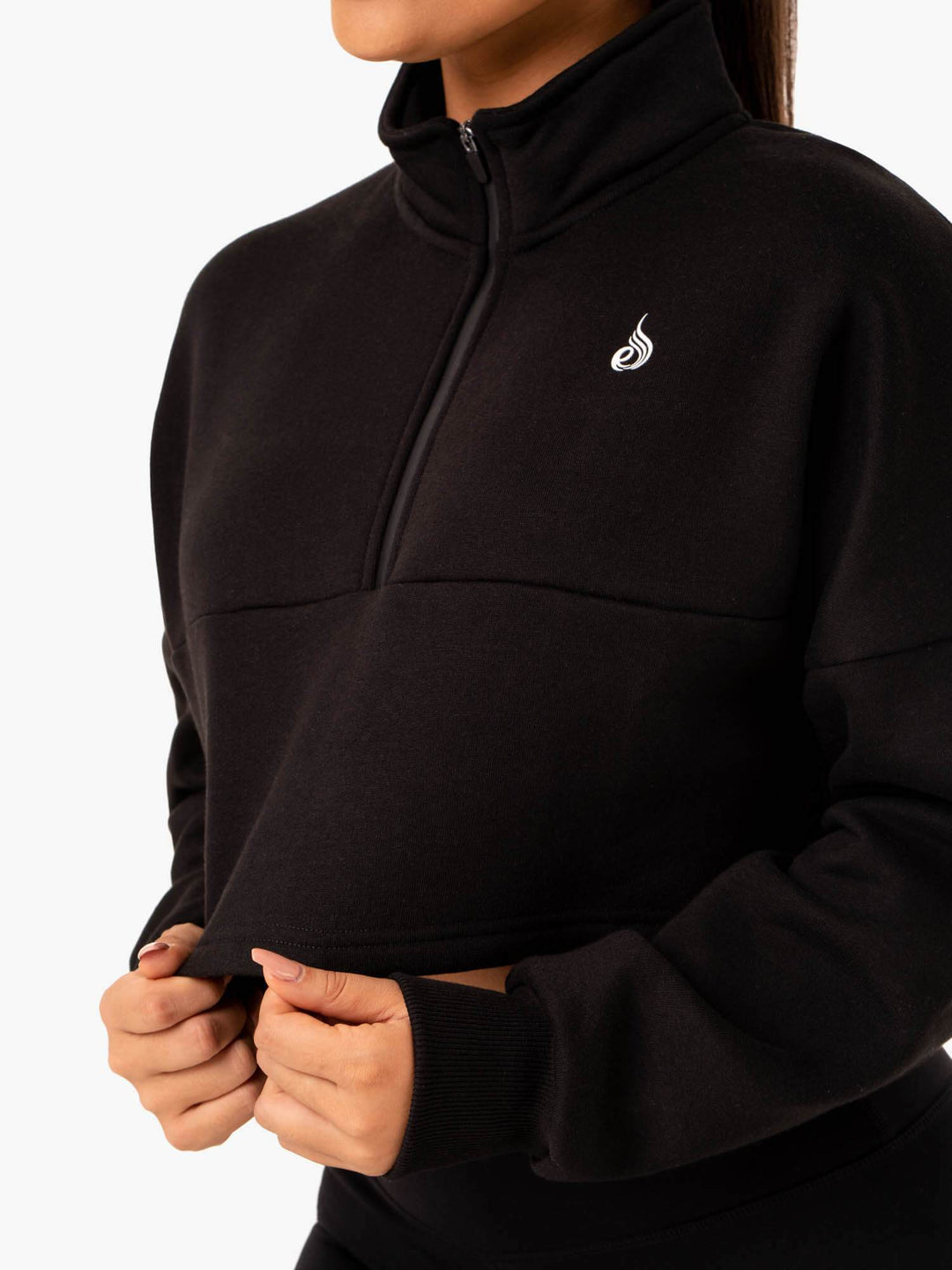 Base Half Zip Jumper - Black Clothing Ryderwear 