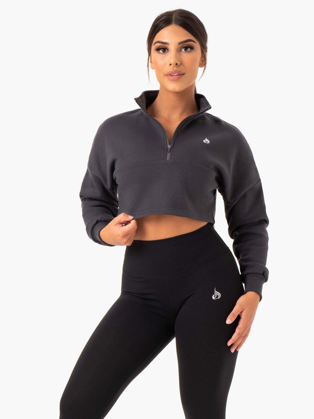 Base Half Zip Jumper - Charcoal Clothing Ryderwear 