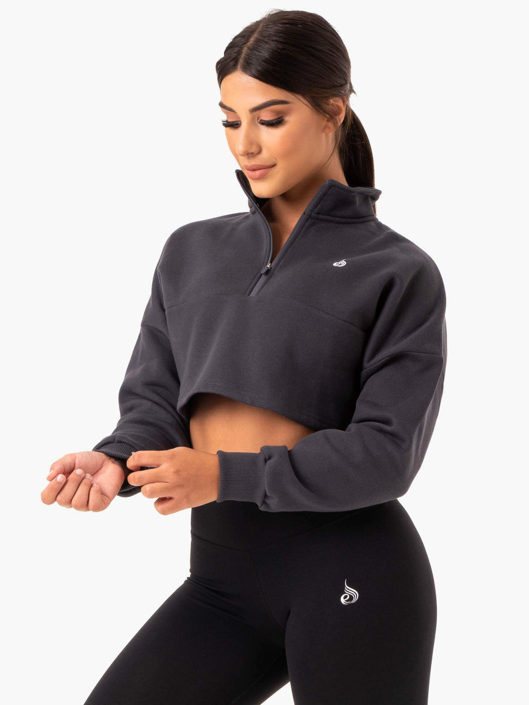 Base Half Zip Jumper - Charcoal Clothing Ryderwear 