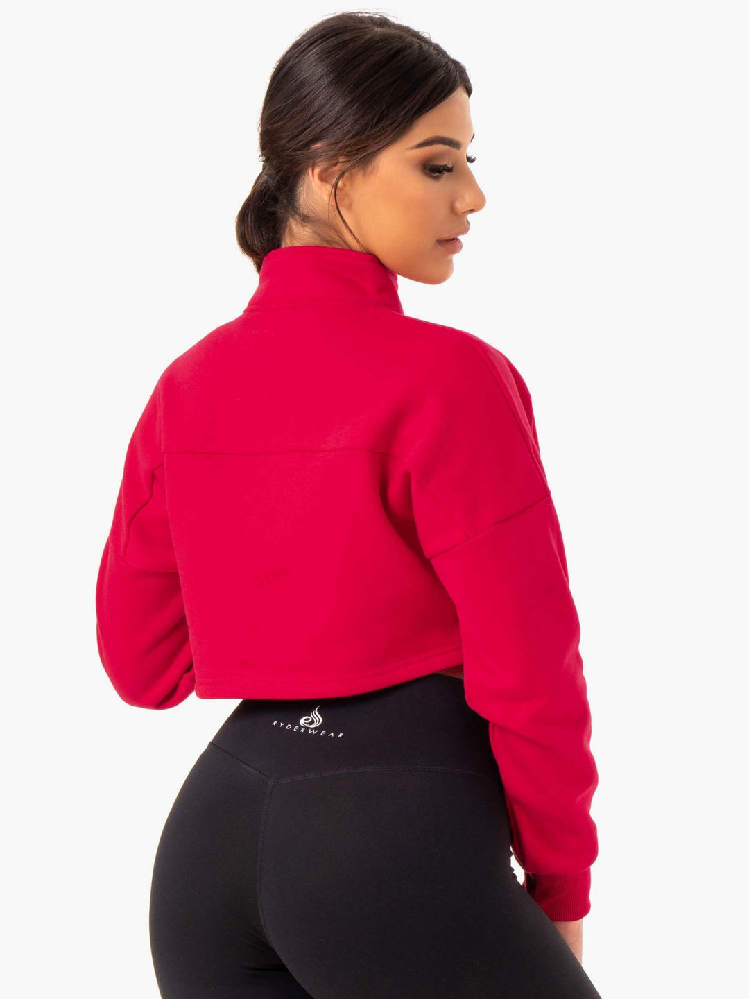 Base Half Zip Jumper - Cherry Red Clothing Ryderwear 