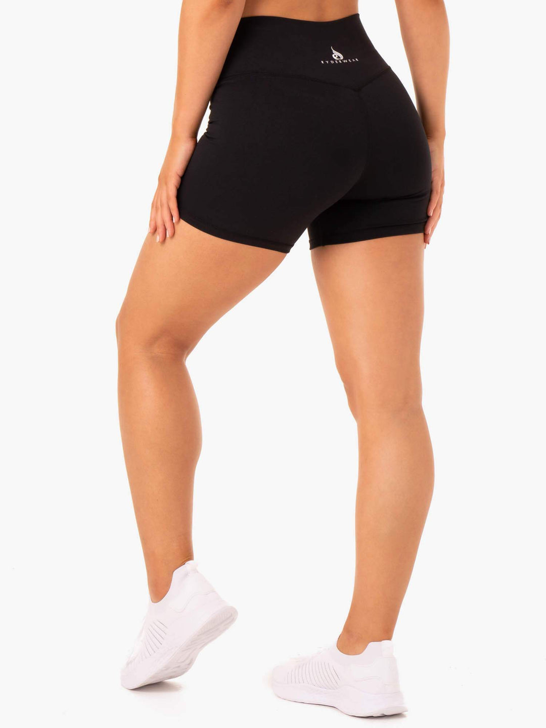 Base High Waisted Shorts - Black Clothing Ryderwear 